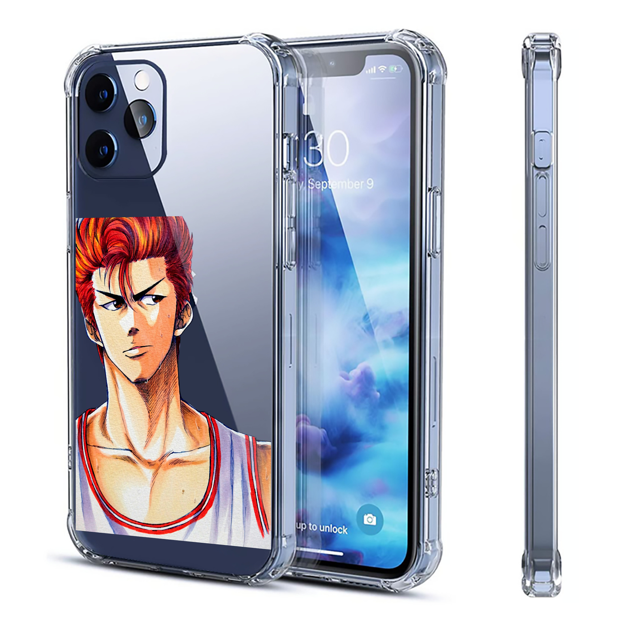 （画像用） SLAM DUNK／スラムダンク 【iPhone 12シリーズ対応】透明スマホケース（クリアソフトケース）